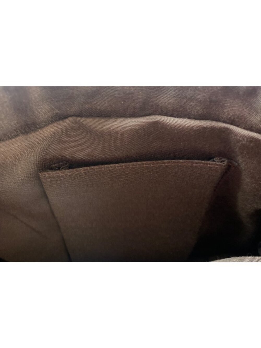 Studio Works Brown Faux Suede & Patchwork Shoulder Bag With Zipper Closure - Picture 6 of 6